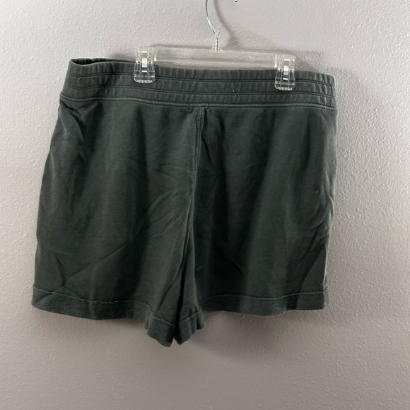 Aerie Women Green Twill Sweat Shorts Elastic Waist size L - Picture 6 of 8